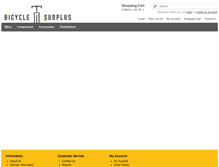 Tablet Screenshot of bicyclesurplus.com